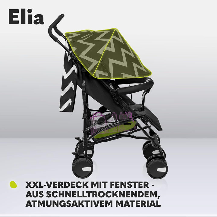 LIONELO Elia Buggy Klein Zusammenklappbar Kinderwagen Bis 15 Kg, Rücken Und Fussstützenverstellung H