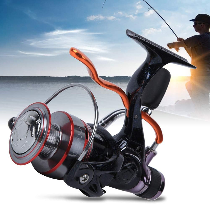 Spinning Angelrolle, Sea Fishing Reel mit Metallspule und 6 Lagern für das Bootfischen mit Bremsentl