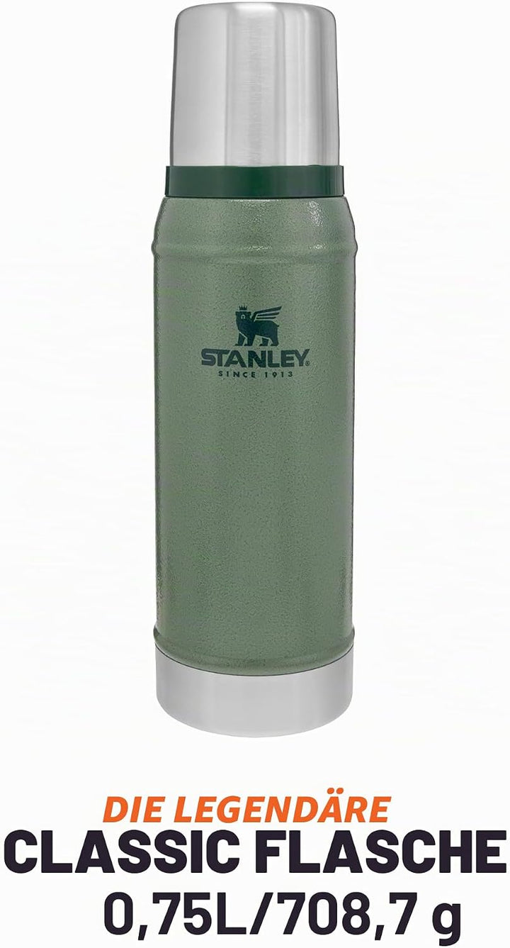 Stanley Classic Legendary Thermosflasche- Thermos Hält 15-48 Stunden Heiss oder Kalt - Edelstahl The