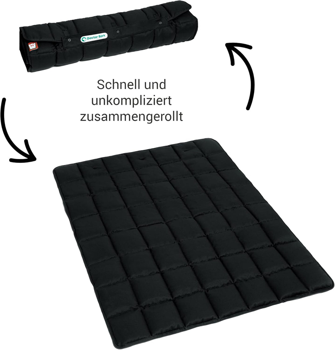 Doctor Bark Portable Hundedecke, praktische Reisedecke, Allergiker geeignet - waschbar bei 95°C Grös
