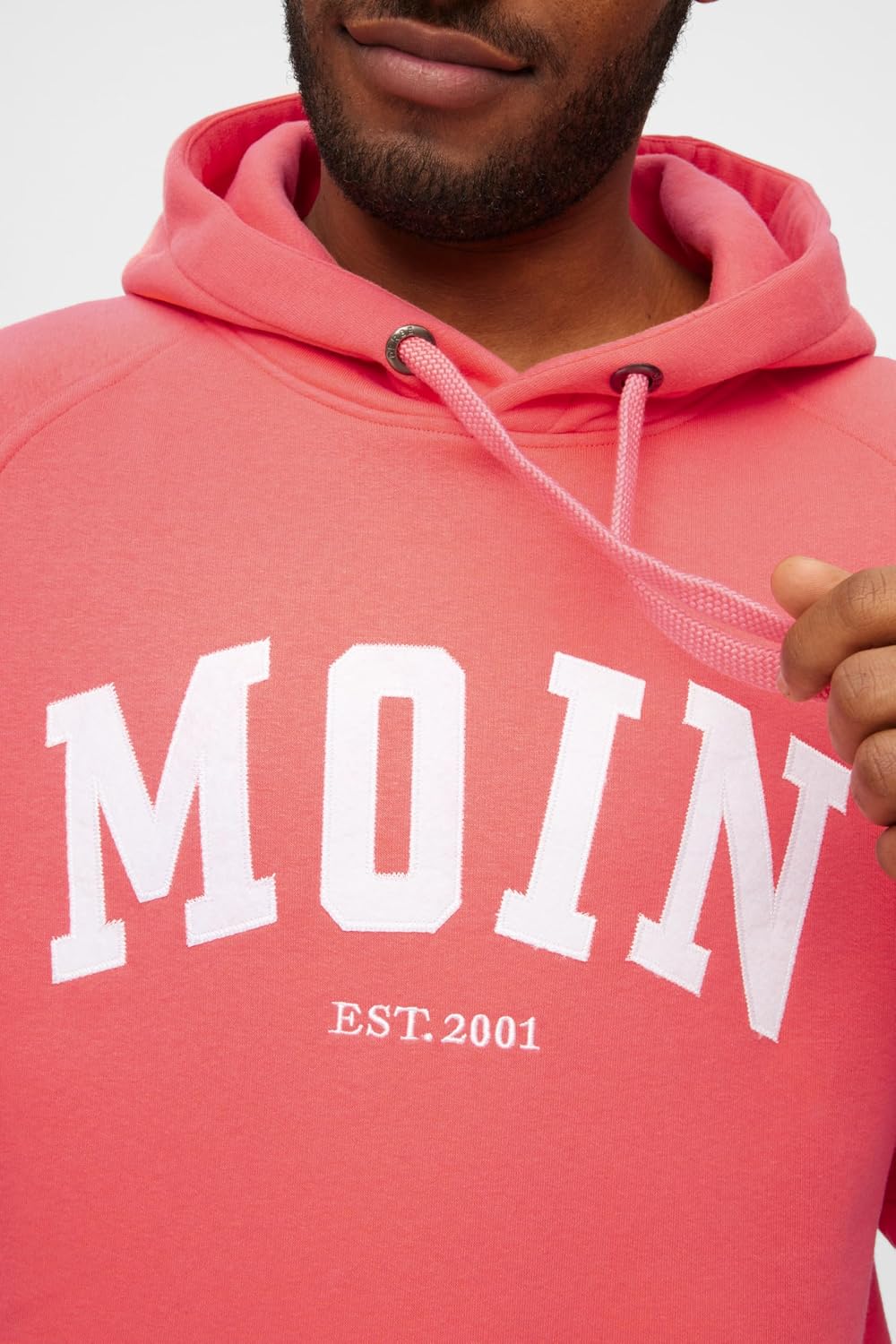 derbe Herren Hoodie Moin GOTS S Dubarry Pink, S Dubarry Pink