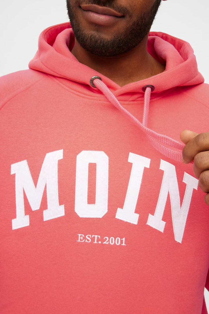 derbe Herren Hoodie Moin GOTS S Dubarry Pink, S Dubarry Pink