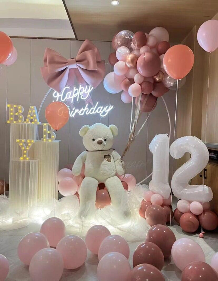 YunNasi Teddybär Gross Riesen Teddy Bär Plüschbär Kuschelbär 80cm/31.5 Inches Stofftier mit Bänder f