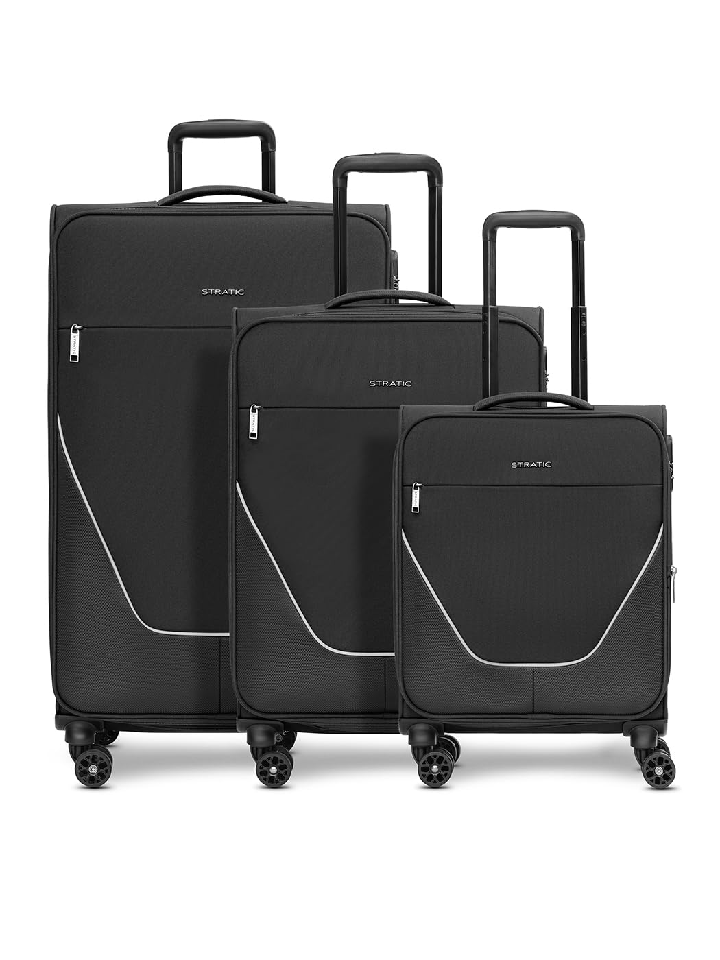 Stratic taska Koffer Set | Koffer & Trolley Weichgepäck - Handgepäck Koffer mit 4 Rollen Einer Dehnf