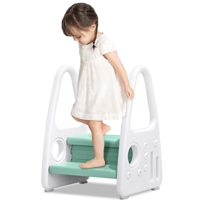 Kinder Tritthocker Trittschemel 2 stufiger Lernturm Kinderschemel Kleinkind Trittstufe Tritthocker S
