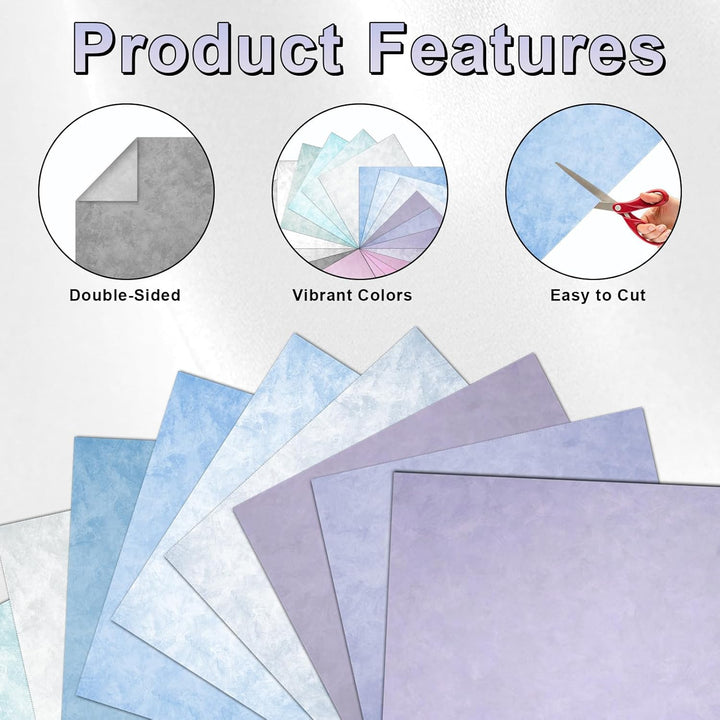 24 Blatt Scrapbook Papier Buntes Scrapbooking Papier Doppelseitiges Dekorpapier Scrapbook Bastelpapi