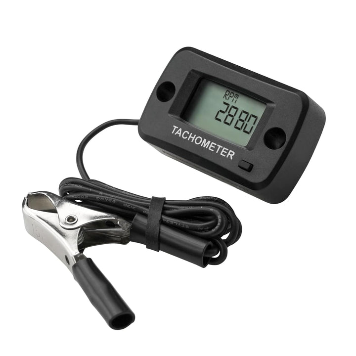 NInE-ROnG Jayron LCD Digital Benzin Induktiver Drehzahlmesser Wasserdicht für Motorrad Motocross Ras