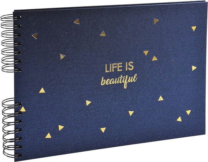 Exacompta 16452E Premium Fotoalbum Life mit 50 Seiten, perfekt für Ihre Fotos zum selbstgestalten Fo
