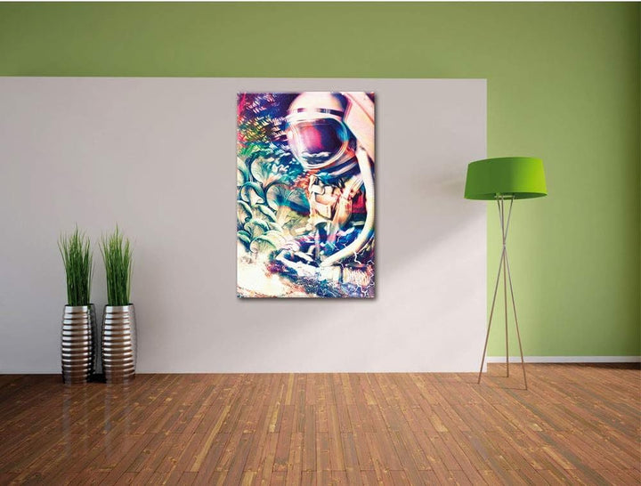 Space trippin Leinwandbild Bild auf Leinwand, XXL riesige Bilder fertig gerahmt mit Keilrahmen, Kuns