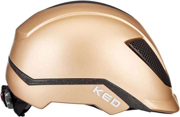 KED Pina Kinder Fahrrad Helm matt goldfarben 2023 S (50-53cm), S (50-53cm)