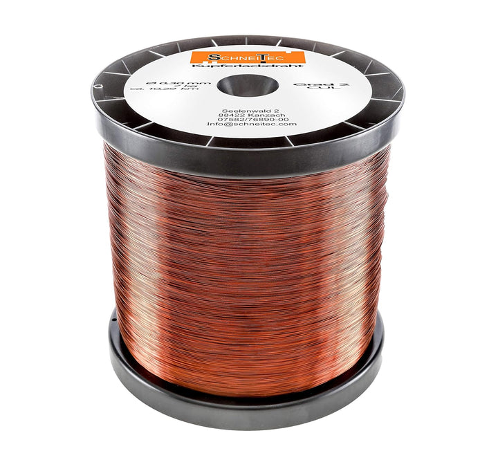 Kupferlackdraht W210 Ø 0,30 mm 7 kg CU Lackdraht Grad 2 CUL Kupferdraht Gewicht 7 Kilogramm Durchmes