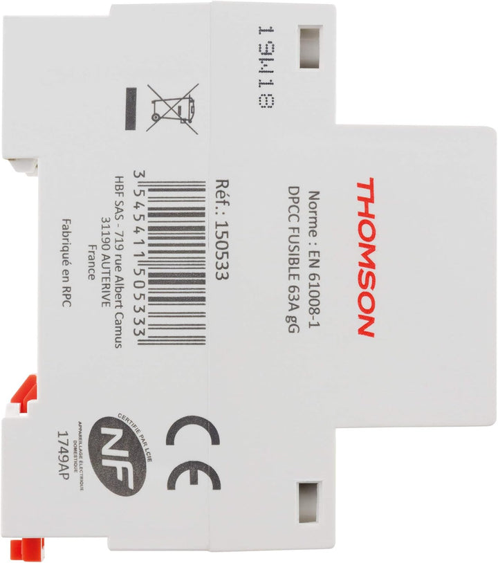 Thomson Differentialschalter mit Schraube, 63 A, Typ AC NF 63A Typ AC Einzigartig, 63A Typ AC Einzig