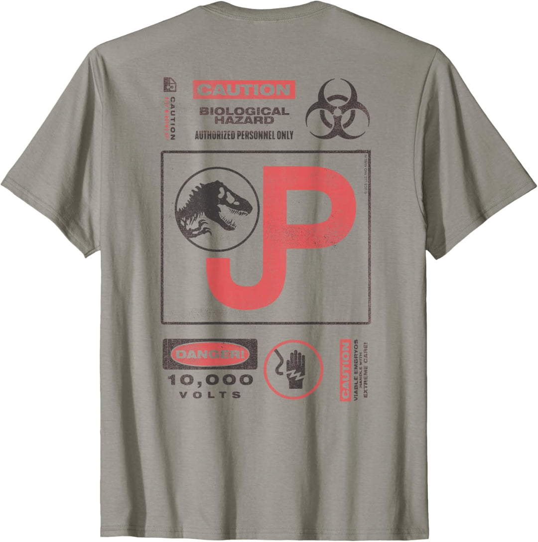 Jurassic Park 30th Anniversary Caution Retro T-Shirt