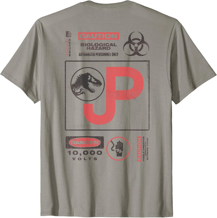 Jurassic Park 30th Anniversary Caution Retro T-Shirt