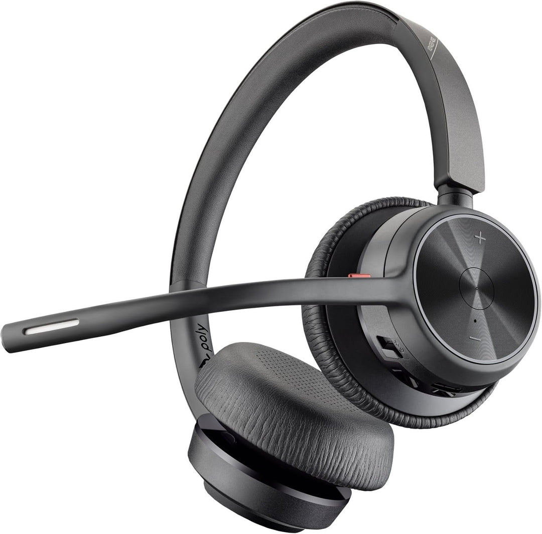 Plantronics Poly – schnurloses Voyager 4320 UC-Headset mit Ladestation (Plantronics) – Kopfhörer mit