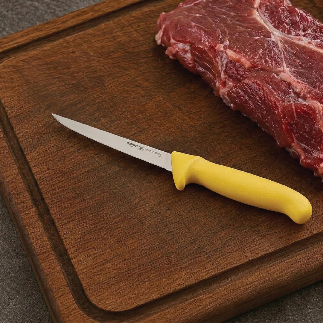 Pirge Butcher's Made in Germany Profi Ausbeinmesser 15 cm Gerade Klinge - Metzgermesser - Fleischerm