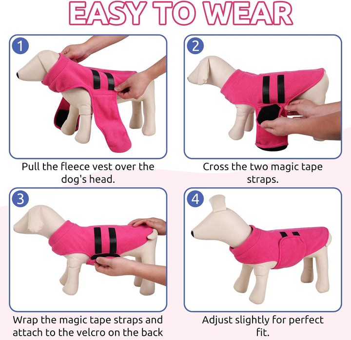 Hundepullover Fleece Weste Hundemäntel Winter Warmer Hundeweste für Kleine Hunde Weicher Fleece Hund