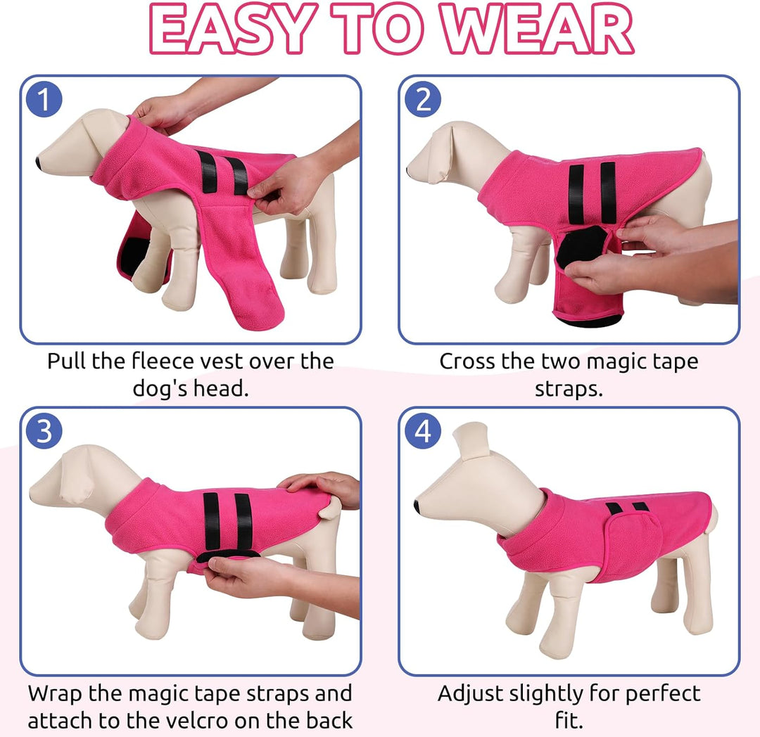 Hundepullover Fleece Weste Hundemäntel Winter Warmer Hundeweste für Kleine Hunde Weicher Fleece Hund