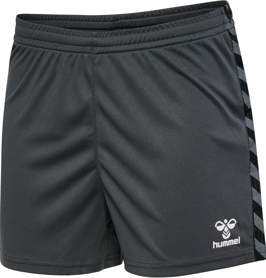 hummel Damen Shorts Hmlauthentic Pl Shorts Woman XS Asphalt, XS Asphalt