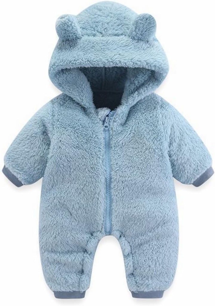 Baby Fleece Overall Winter 0-3 Monate Schwarz Strampler 56-62 Neugeborene Winterkleidung 1 Jahr Jump