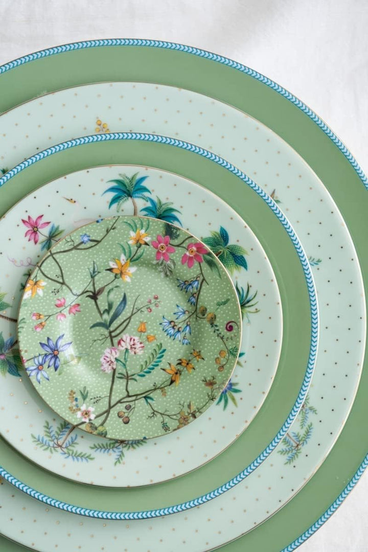 PiP Studio 51020153 Jolie Flowers Green Teeset gross Set3 (1 Set)