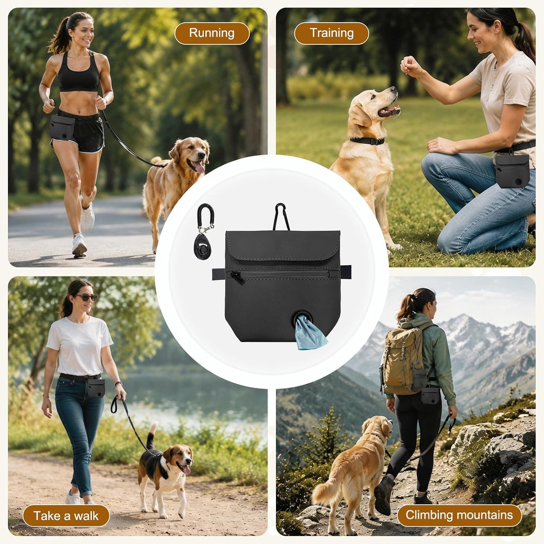 Hunde Leckerlitasche mit Trainings-Clicker, Magnetverschluss