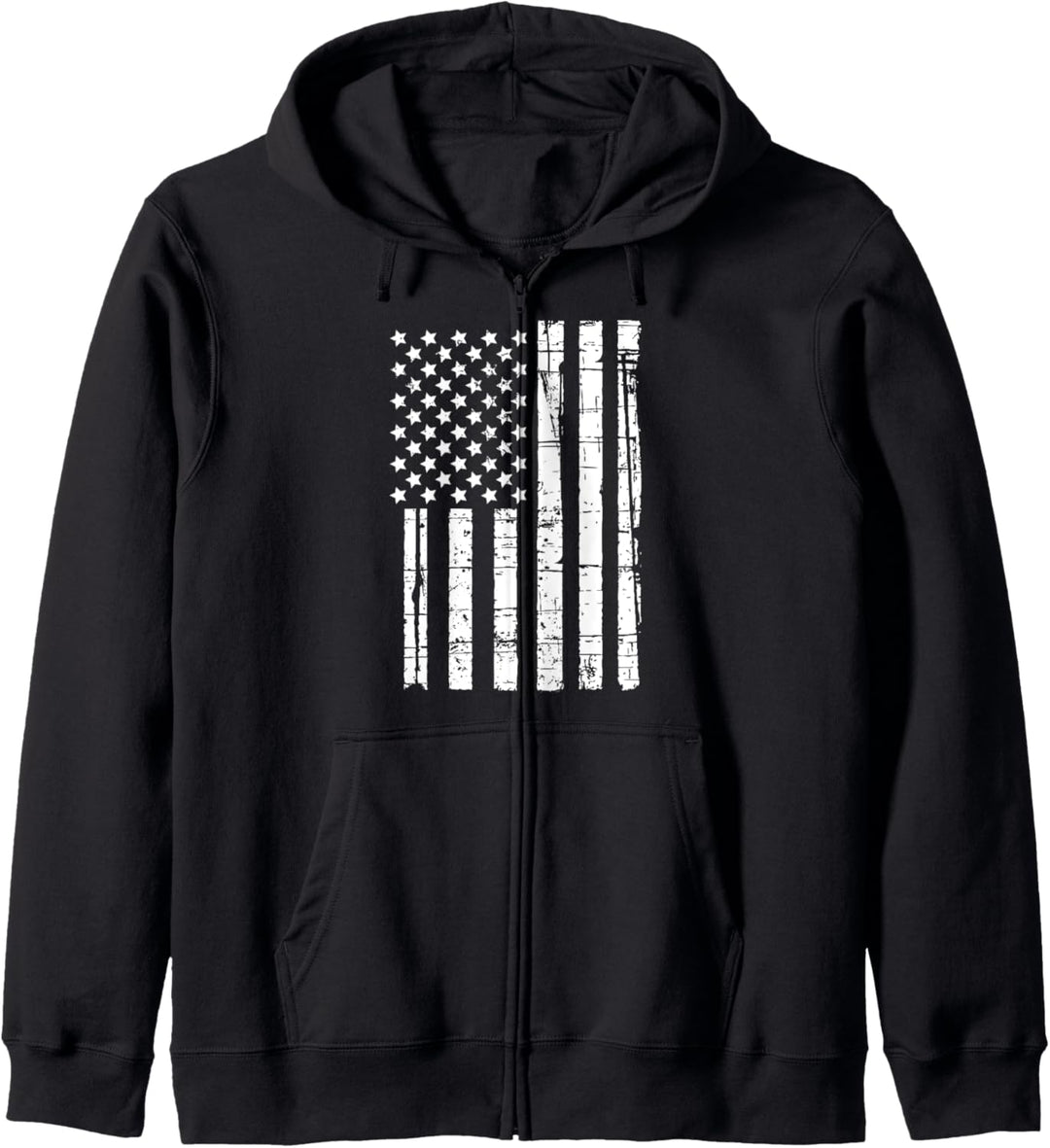 USA-Flagge im Used-Look Kapuzenjacke