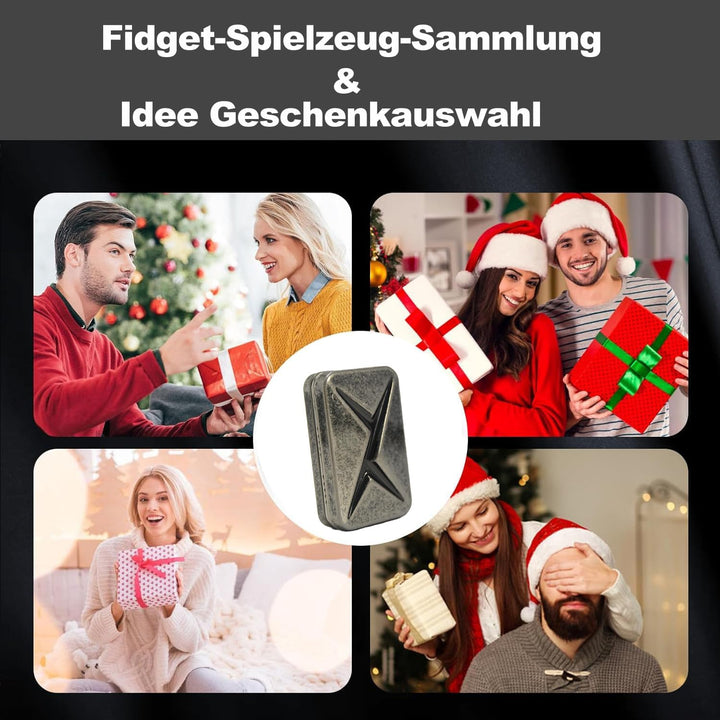 Vitoki Metall-Fidget-Slider für Erwachsene, magnetisches Fidget-Spielzeug mit All-Slide zur Linderun