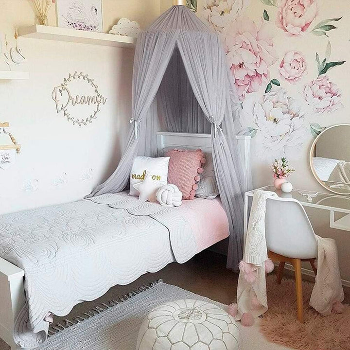 Fdit Betthimmel, Elegante Farbe Kinderbettnetz Kind Baby Schlafzimmer Baldachin Mesh FüR Schlafzimme