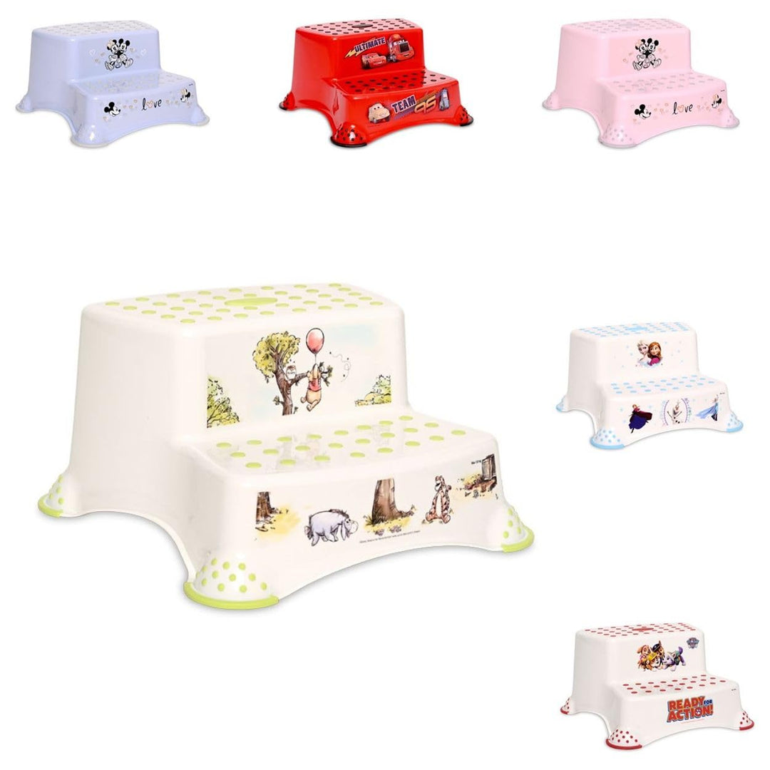Lorelli Kinder Badhocker, zweistufig, Tritthocker, Gummi-Noppen, rutschfest, Farbe:grün, Grün