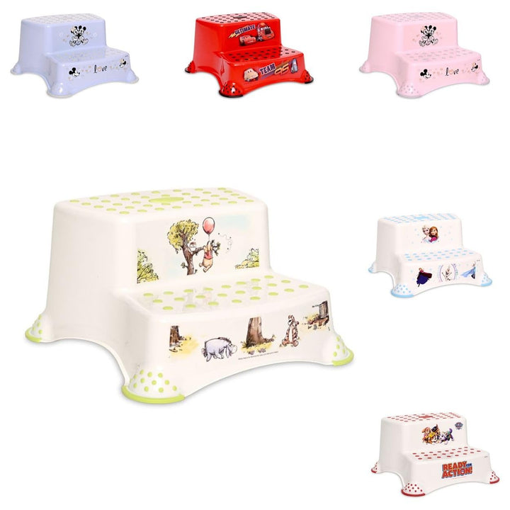 Lorelli Kinder Badhocker, zweistufig, Tritthocker, Gummi-Noppen, rutschfest, Farbe:grün, Grün