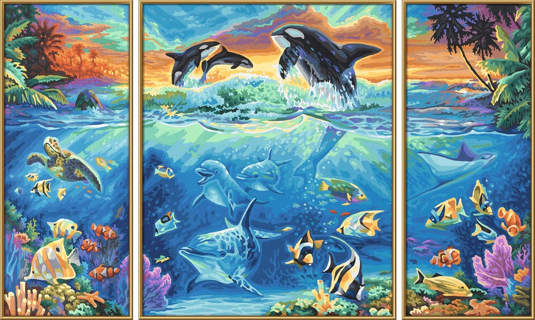 Schipper 609260531 Malen nach Zahlen, Am Korallenriff - Bilder malen für Erwachsene, inklusive Pinse