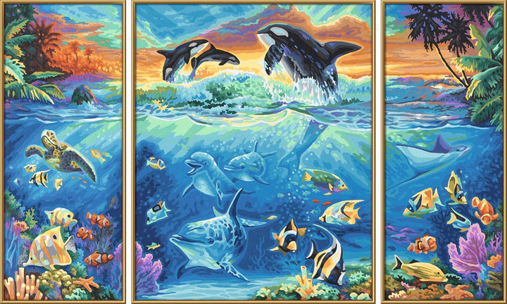 Schipper 609260531 Malen nach Zahlen, Am Korallenriff - Bilder malen für Erwachsene, inklusive Pinse