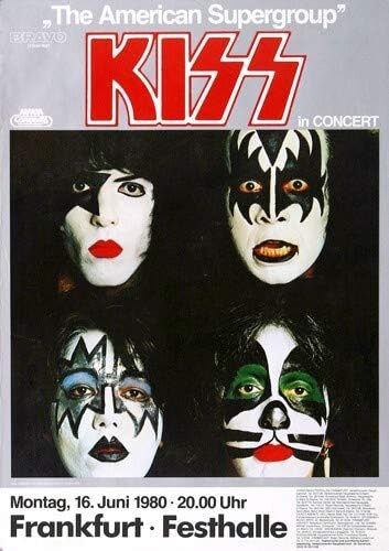 KISS - Creatures of Night, Frankfurt 1980 » Konzertplakat/Premium Poster | Live Konzert Veranstaltun