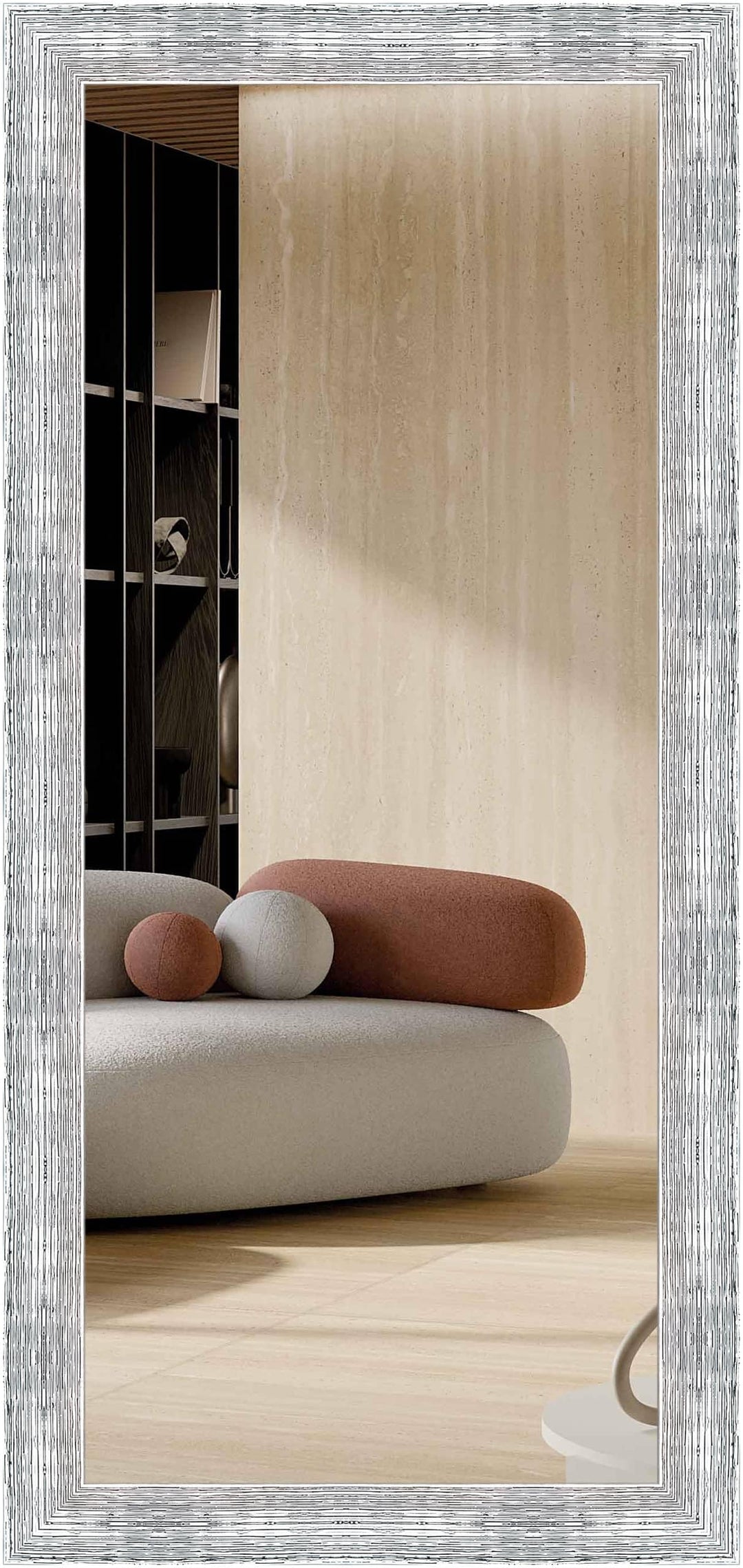 nielsen HOME Wandspiegel Chiara, Silber Weiss, ca. 70x170 cm Silver White 70 x 170 cm, Silver White