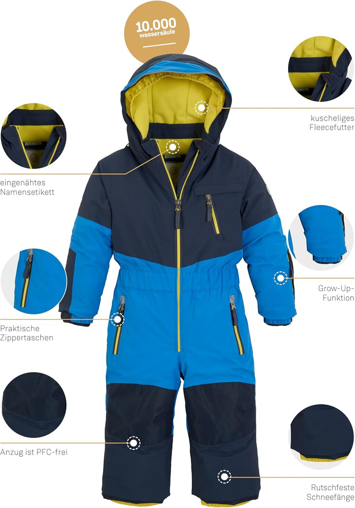 first instinct by killtec Unisex Fisw 32 Mns Onpc Skioverall/Schneeanzug mit Kapuze, wasserdicht (1e