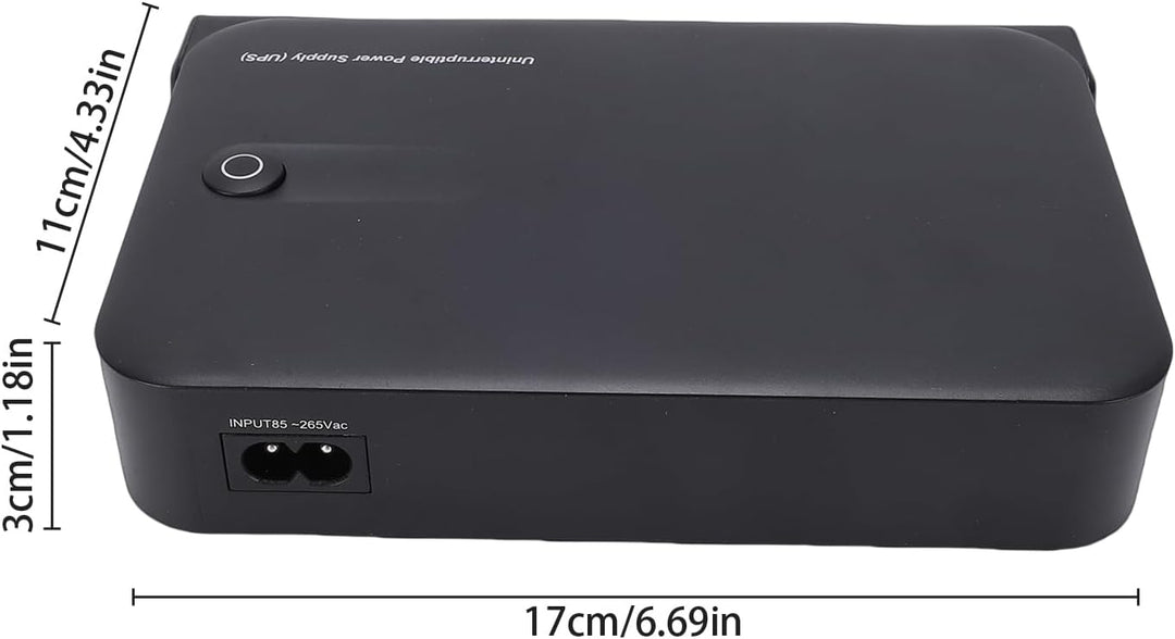Fafeicy 36 W Unterbrechungsfreie Stromversorgung DC1036L USV-Notstromversorgung mit LED-Anzeige, Meh