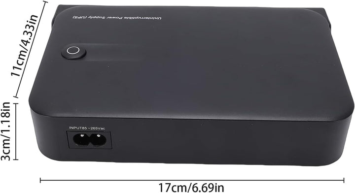 Fafeicy 36 W Unterbrechungsfreie Stromversorgung DC1036L USV-Notstromversorgung mit LED-Anzeige, Meh