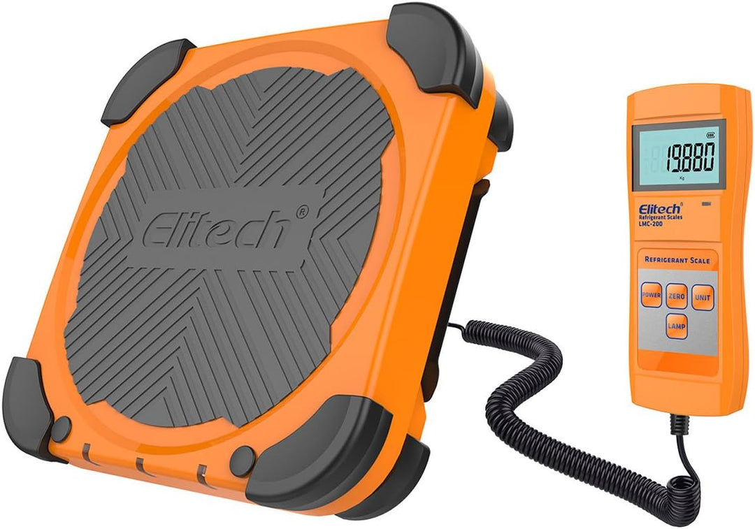 Elitech Elektronische Kältemittelwaage,100KG Kältemittel-Füllwaage,Digitale Gewichtswaage für HVAC u