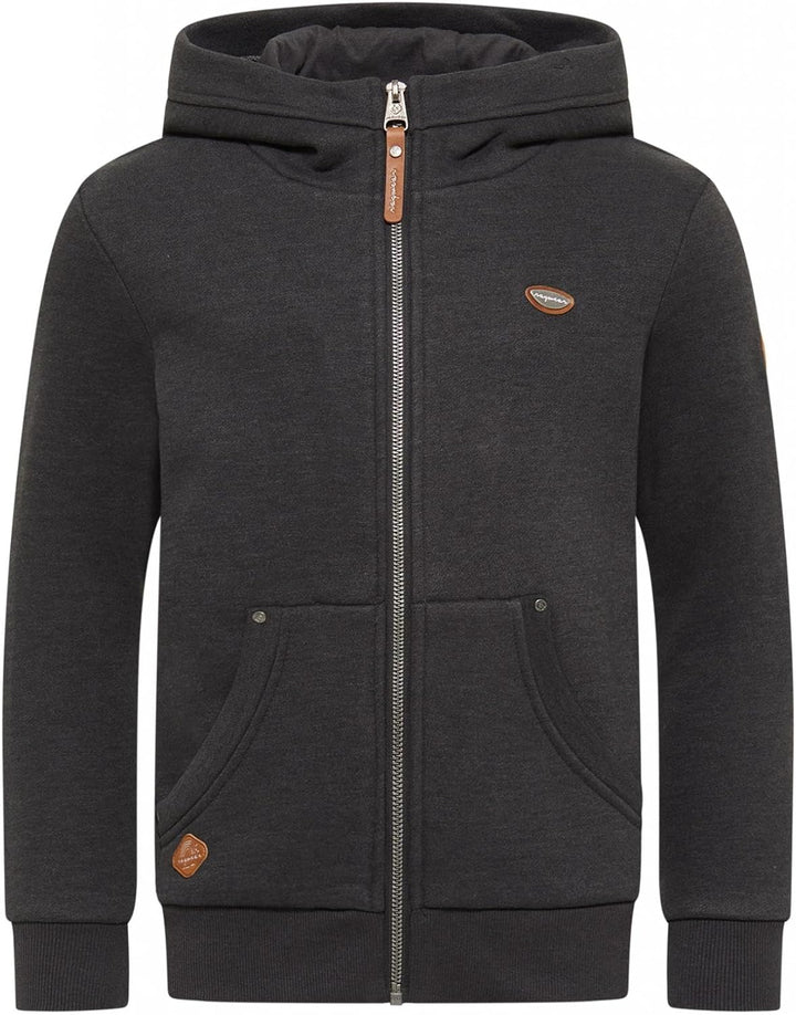 Ragwear Nesie Zip Mädchen Sweatjacke Sweatshirt mit Kapuze Übergangsjacke Jacke Cardigan Strickjacke