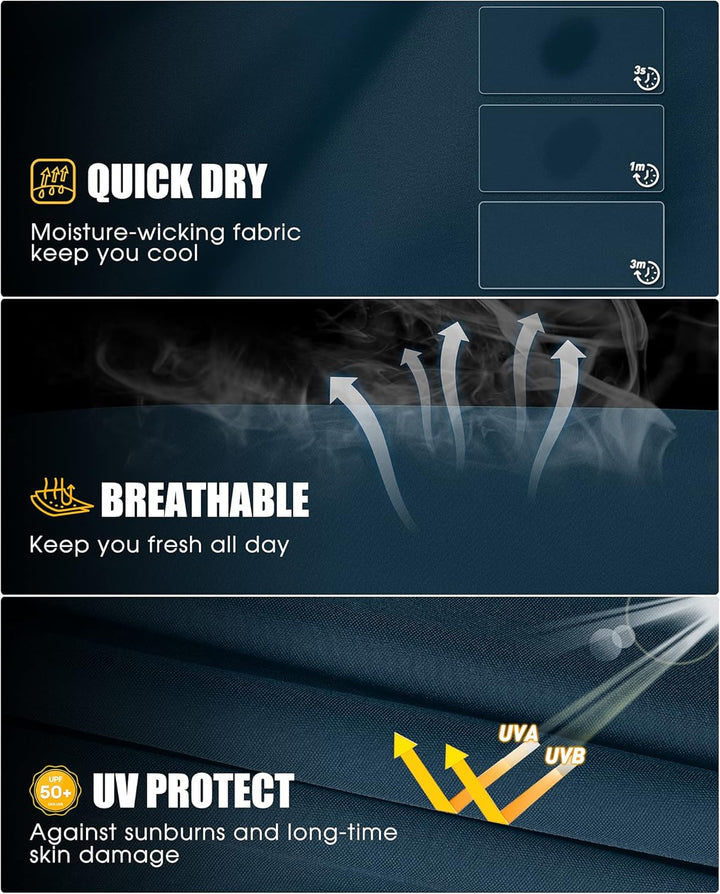 33,000ft Damen 3/4 Hose Capri Wanderhose Stretch Leichte Radhose Taschen Sommer Outdoor Golf Hose 38