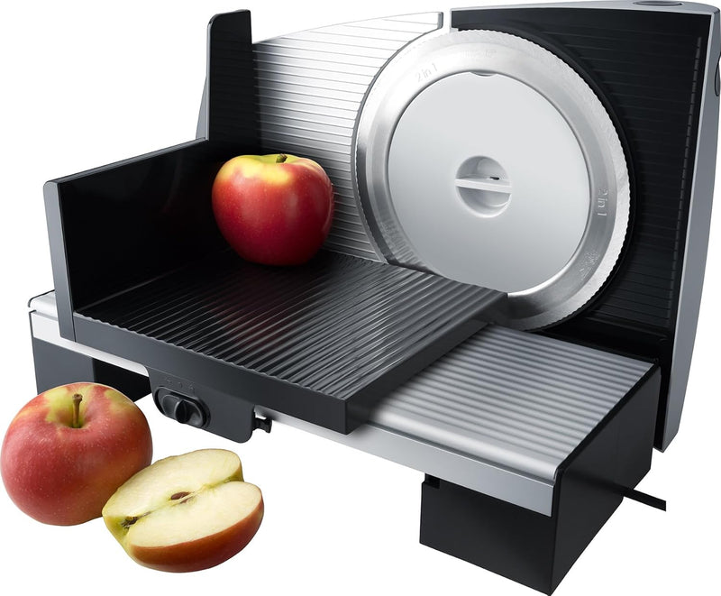 Steba Allesschneider AS 200, Made in EU, Solinger Edelstahlmesser, Schnittst?rke bis 15mm einstellba
