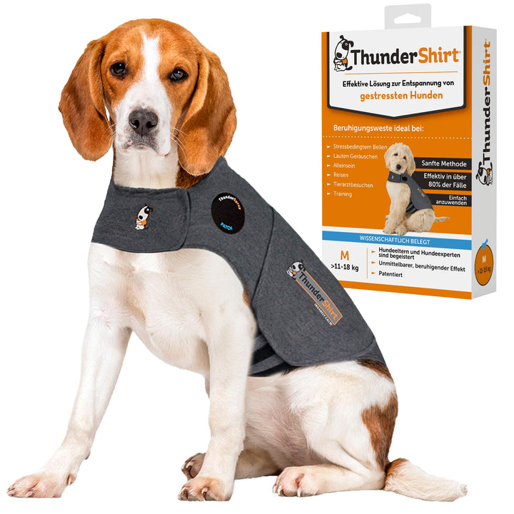 Thundershirt: Beruhigungsweste für Hunde - Grau - Grösse M M Nur Jacke, M Nur Jacke