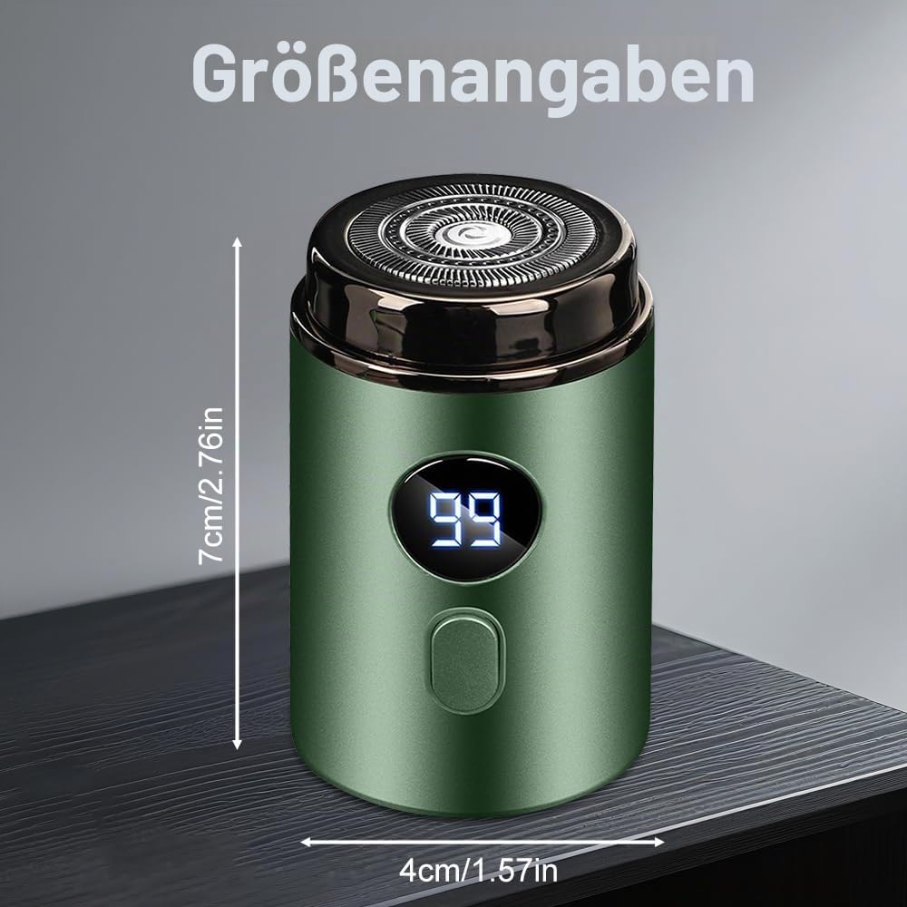 Elektrorasierer Herren, 2 in 1 Tragbarer Elektrischer Mini-Rasierer, Sopami Mini Shaver, Wasserdicht