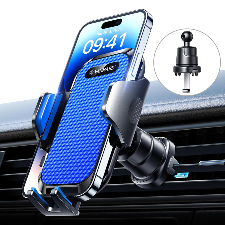VANMASS Handyhalterung Auto Upgrade Patent Handyhalter Auto Lüftung Silikonschutz 100% Stabil Handy