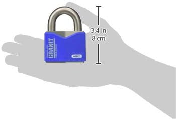 ABUS 81385 Granit-Vorhangschloss blau, ohne Sicherungskarte 55mm Edelstahl