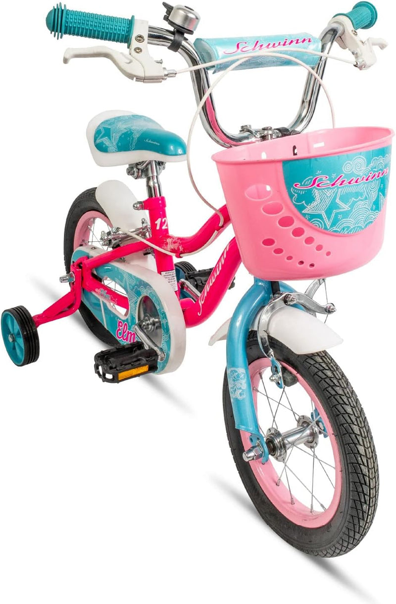 Schwinn Elm Kinderfahrrad, 12,14,16,18,20 Zoll-Reifen, inklusive Stützräder, empfohlene Fahrerhöhe,