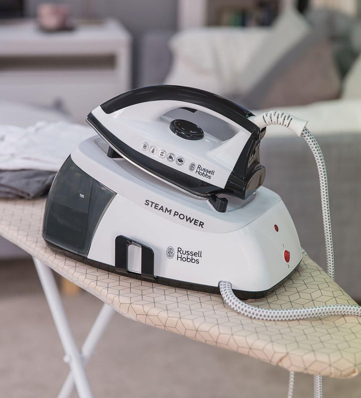 Russell Hobbs 24420-56 Steam Power Dampfbügelstation (2400 W, 4,5 Bar Dampfdruck, herausnehmbarer 1,