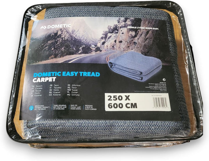 Kampa Easy Tread Auslegware, atmungsaktiv, 250 x 600, Blau