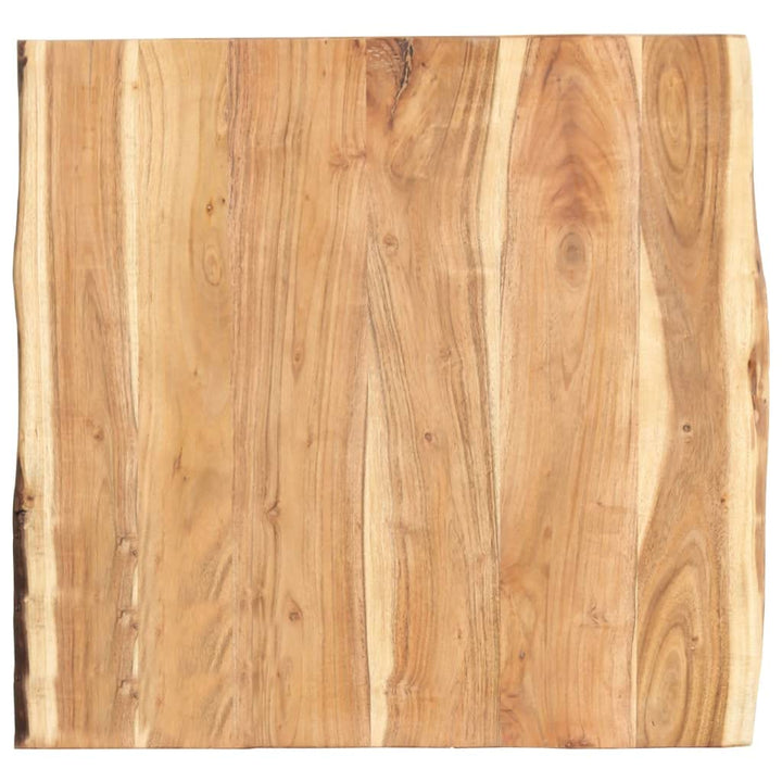 vidaXL Massivholz Tischplatte Baumkante Massivholzplatte Akazie 58x(50-60) x3,8cm 60 x 60 x 3.8 cm,